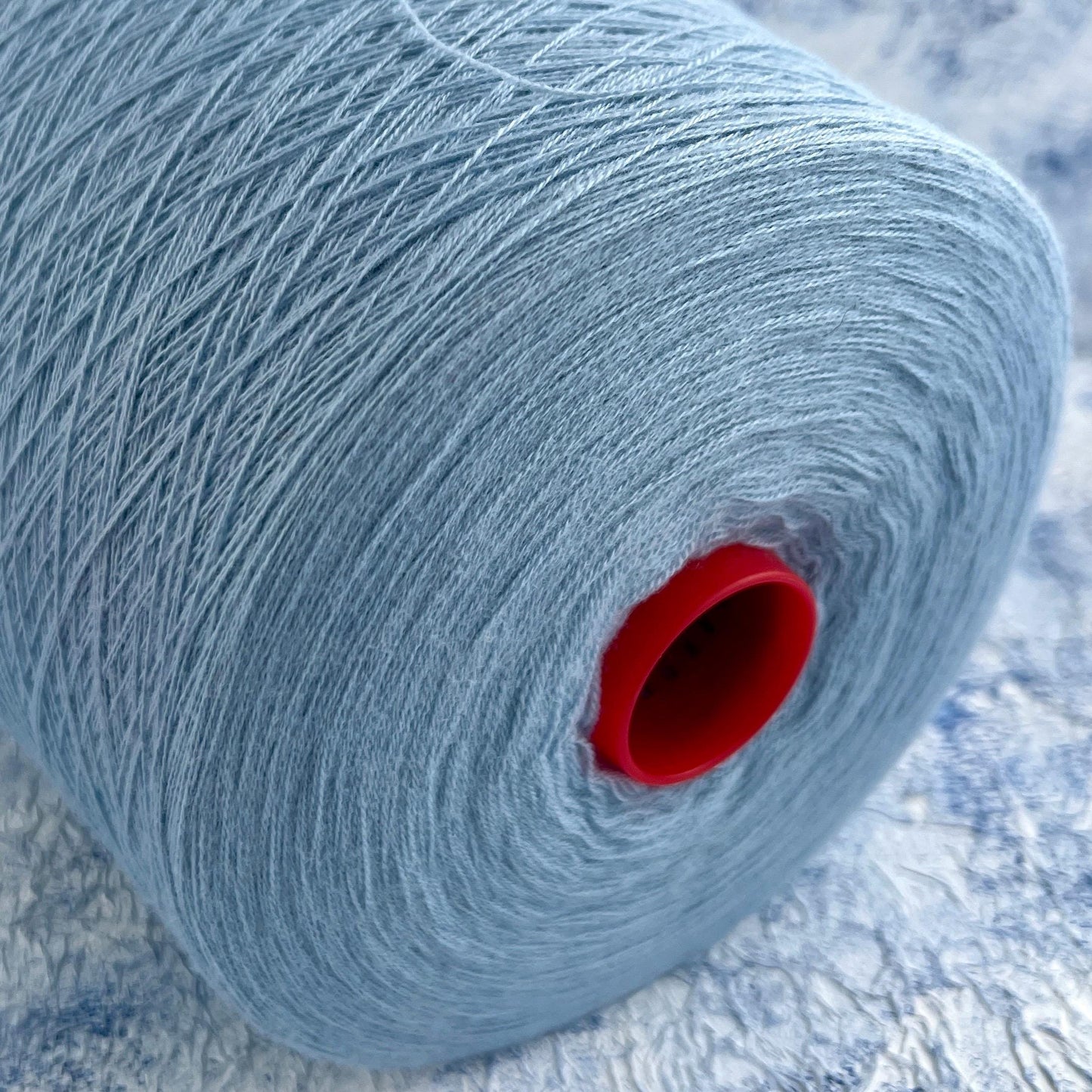 100% Merino wool fine yarn. Nm 2/30, Color Blue.Per 100 gr