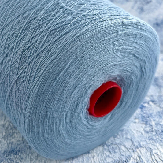 100% Merino wool fine yarn. Nm 2/30, Color Blue.Per 100 gr