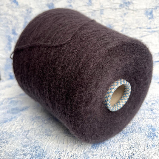 Cashmere 74% & Silk 26% yarn on cone, Cariaggi Nuage,Color Violet.Per 100 gr