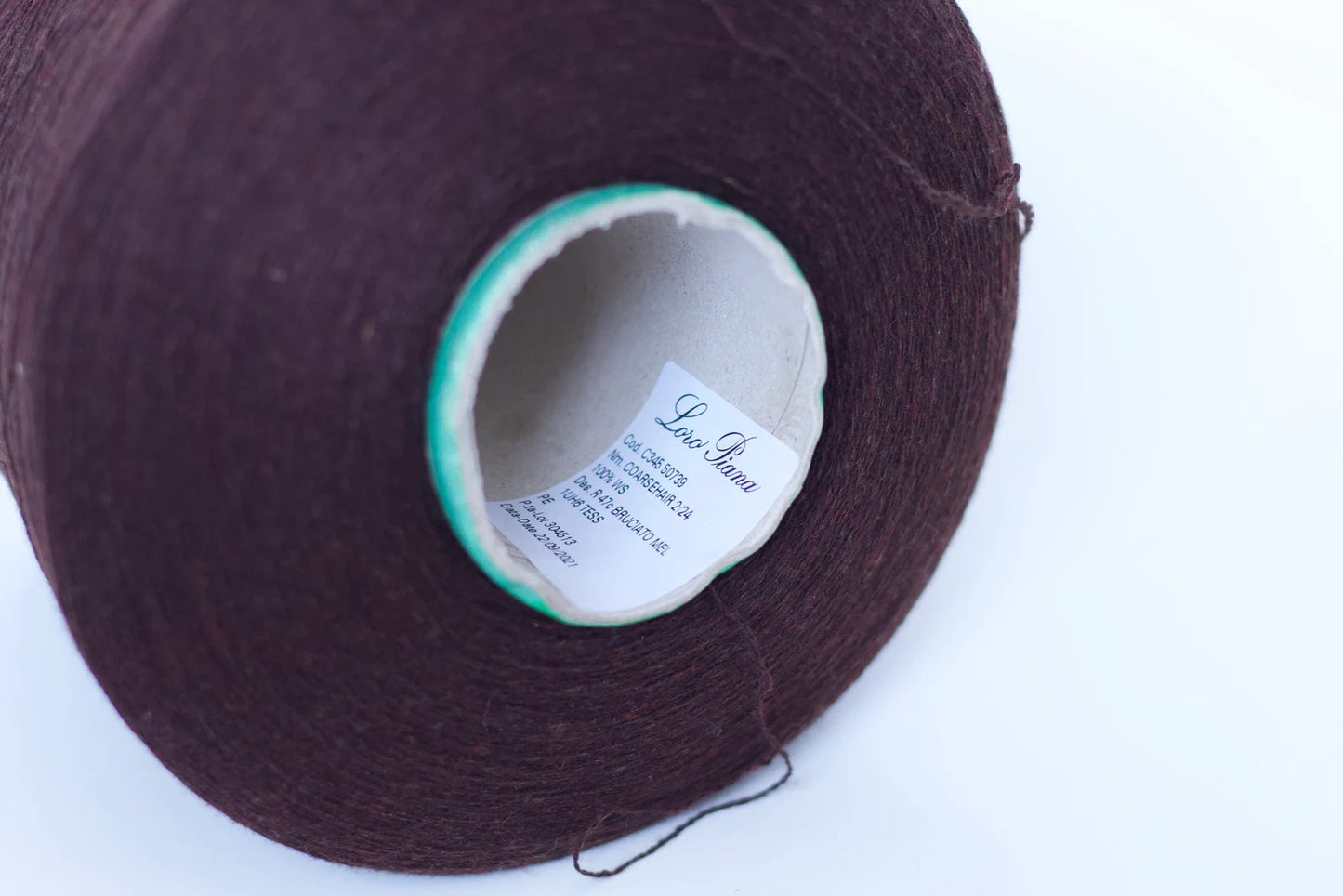 Cashmere 100%, Coarsehair 2/24, Loro Piana C345 50739, Bruciato (Dark brown), per 100 gr