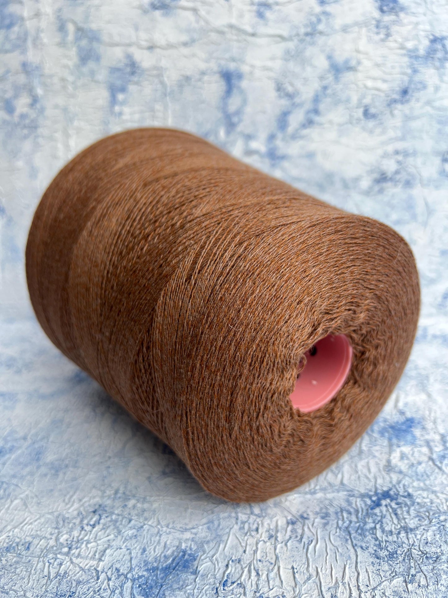 Cashmere Yarn on Cone 100%, Yarn for knitting,Color Brown.Per 100 gr