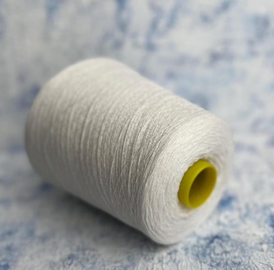 Cashmere Lace Yarn 100%,Cashmere yarn for knitting, Color White. Per 100 gr