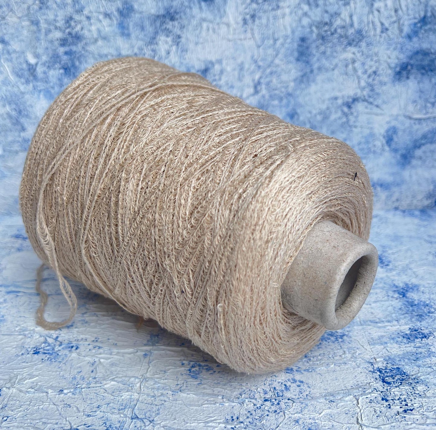 Sunflower, 94% Lino yarn, 6% PA, Filpucci yarn, Beige. Per 100 gr