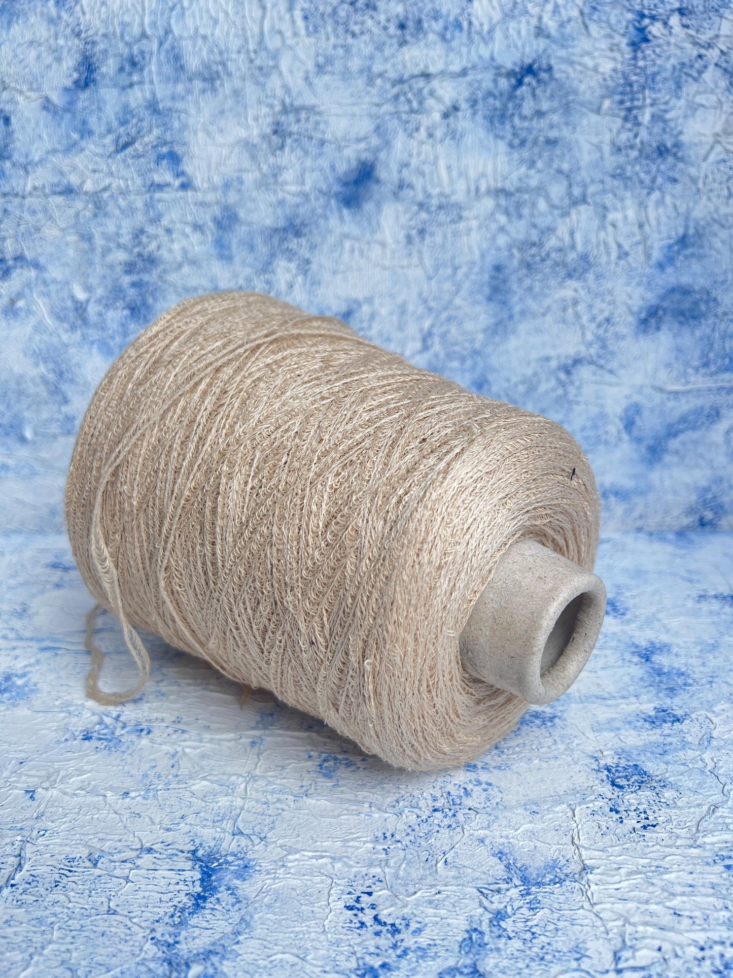 Sunflower, 94% Lino yarn, 6% PA, Filpucci yarn, Beige. Per 100 gr