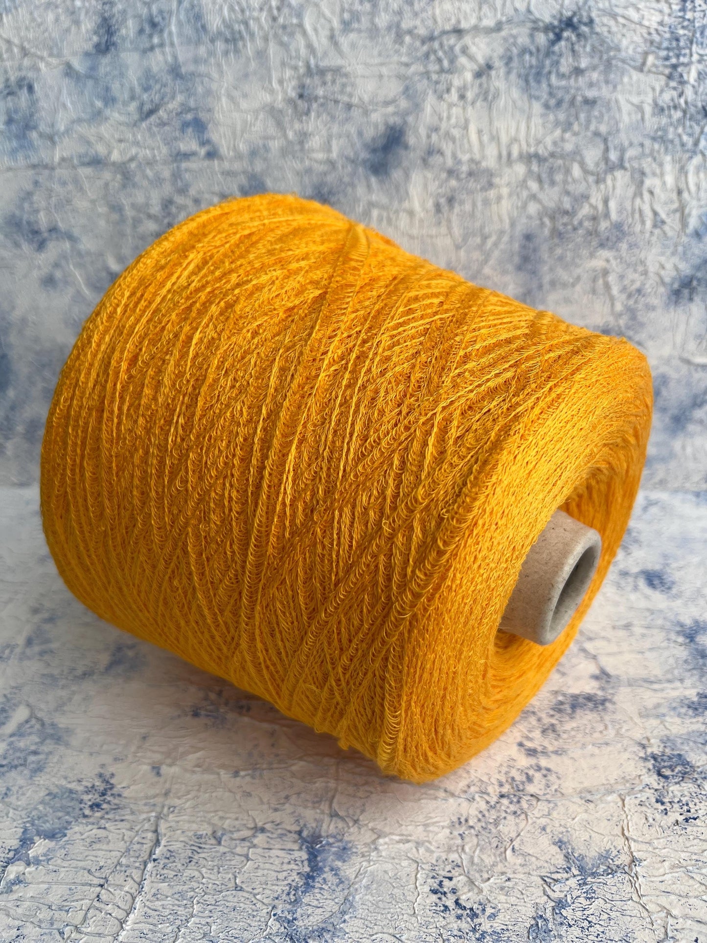 Sunflower,94% Lino yarn, 6% PA, Filpucci, Yellow. Per 100 gr