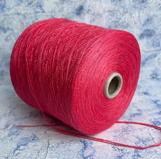 Sunflower,94% Lino yarn, 6% PA, Filpucci yarn, Corallo.Per 100 gr