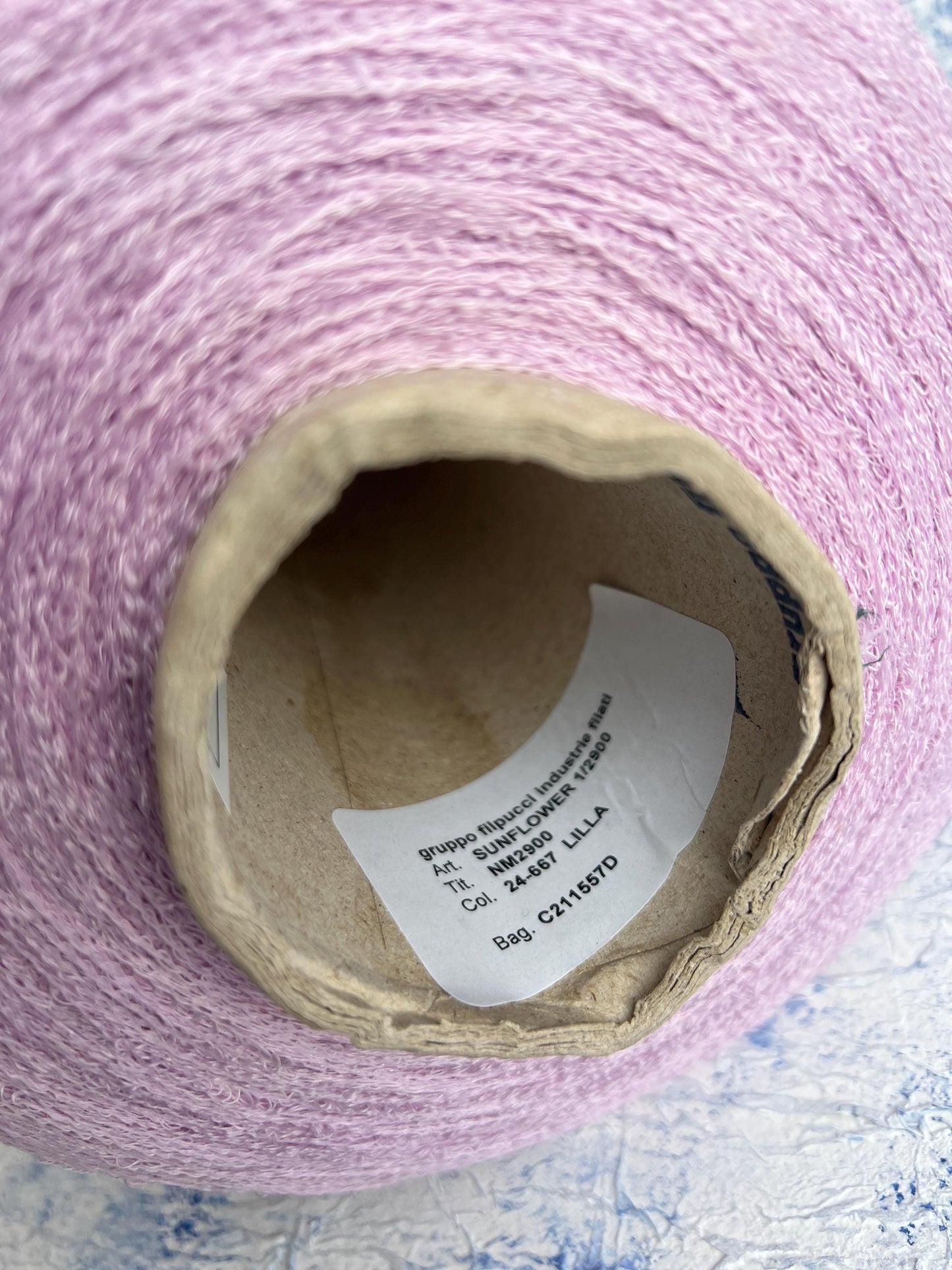 Sunflower,94% Lino yarn, 6% PA, Filpucci yarn,Pink.Per 100 gr