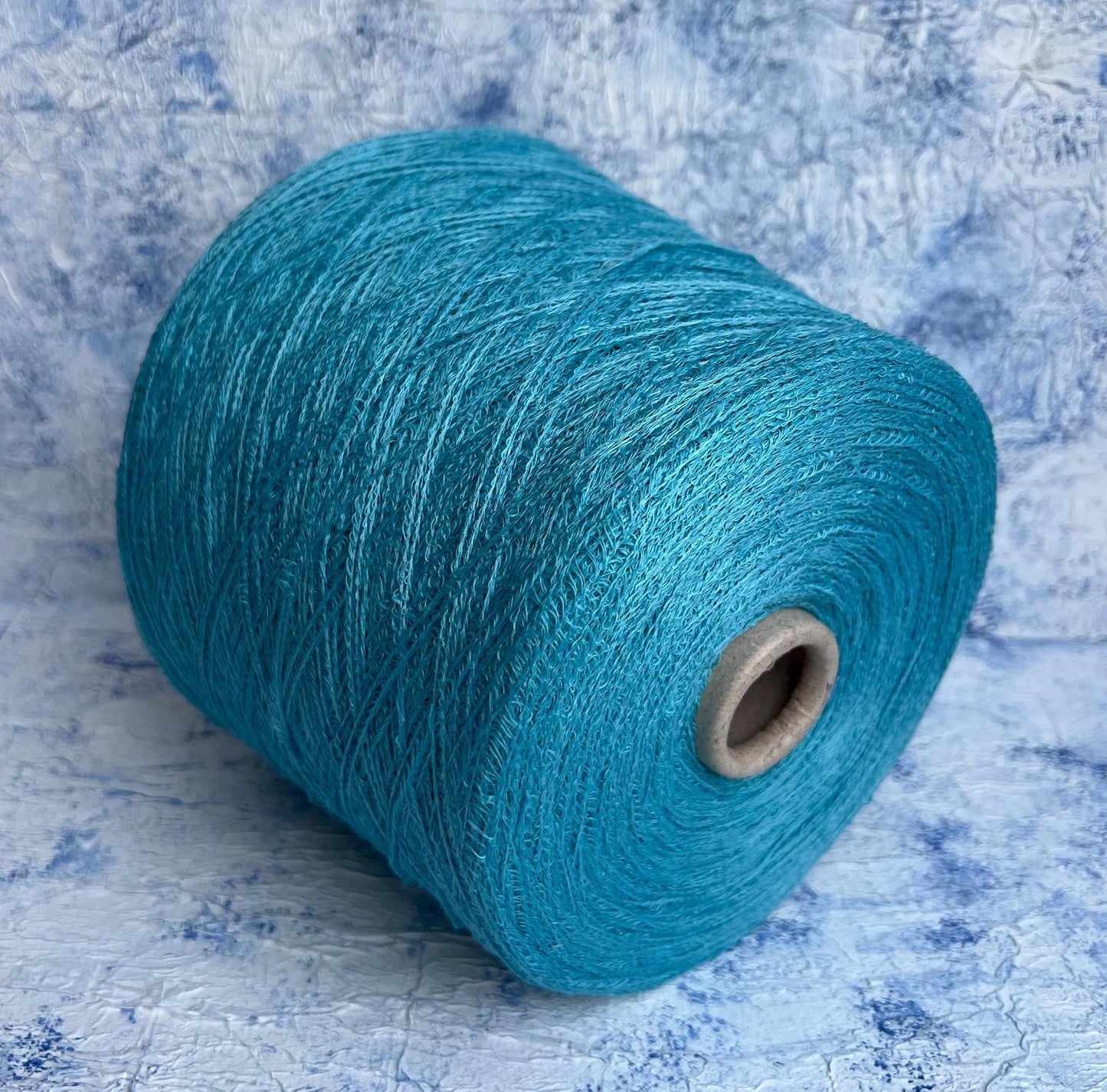 Sunflower,94% Lino yarn, 6% PA, Filpucci yarn, Turchese.Per 100 gr