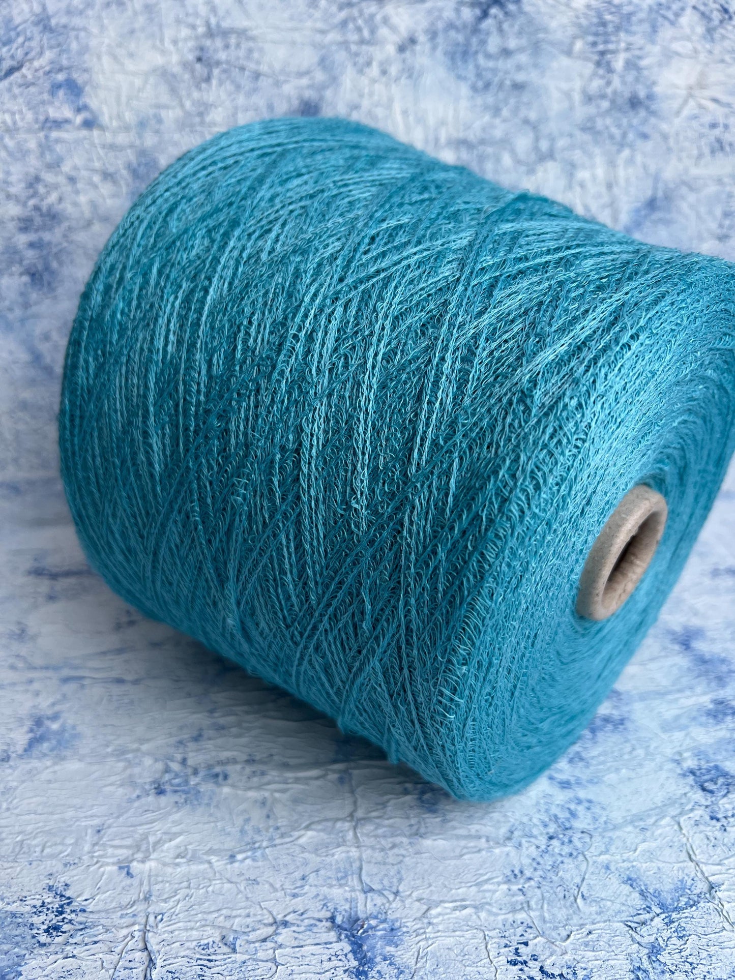 Sunflower,94% Lino yarn, 6% PA, Filpucci yarn, Turchese.Per 100 gr