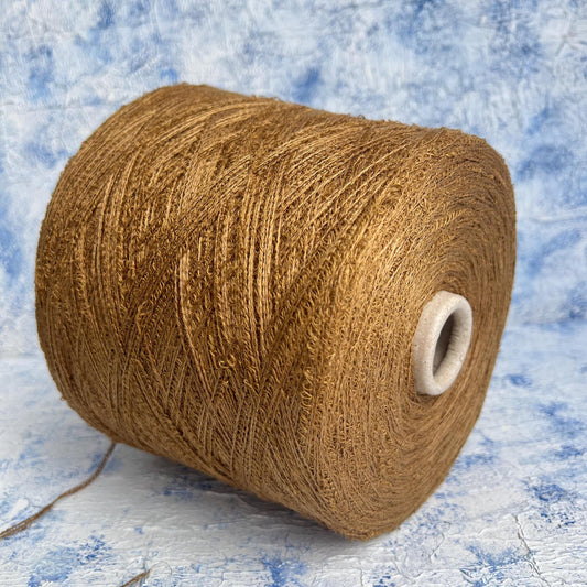 Sunflower, 94% Lino yarn, 6% PA, Filpucci yarn, Rust.Per 100 gr
