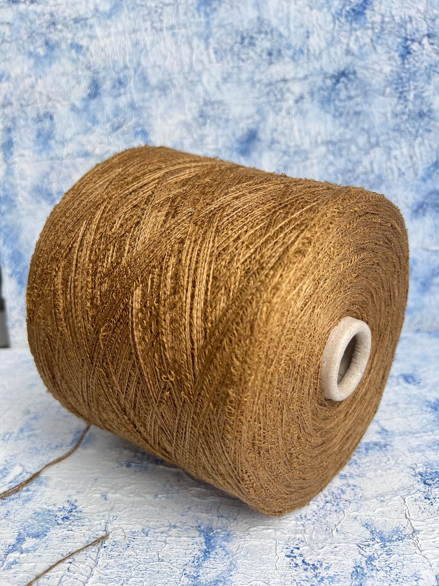 Sunflower, 94% Lino yarn, 6% PA, Filpucci yarn, Rust.Per 100 gr