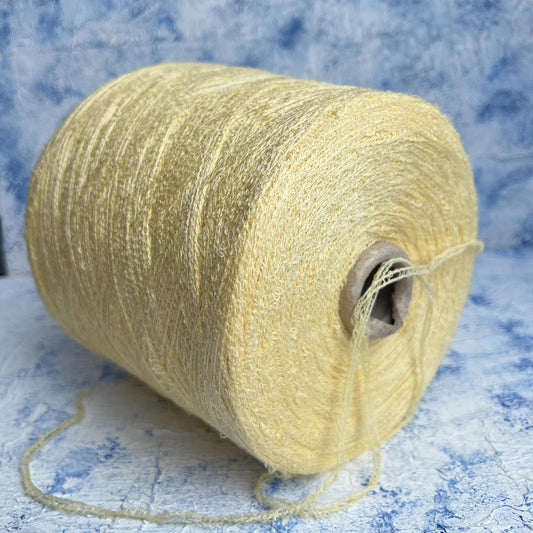 Sunflower, 94% Lino yarn, 6% PA, Filpucci yarn,Lemon.Per 100 gr
