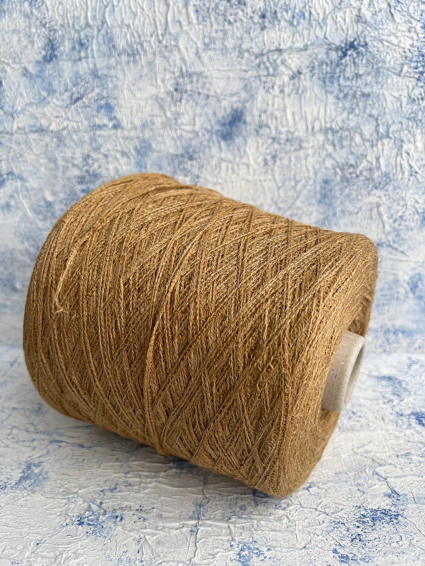 Sunflower,94% Lino yarn for knitting, 6% PA, Filpucci, Gold.Per 100 gr