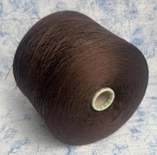 100% Merino wool yarn, Filivivi Srl yarn. Nm 2/30, Color Brown. Per 100 gr