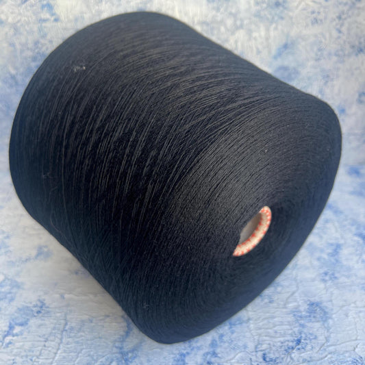 100% Merino fine yarn on cone. Nm 2/30, Color Black.Per 100 gr