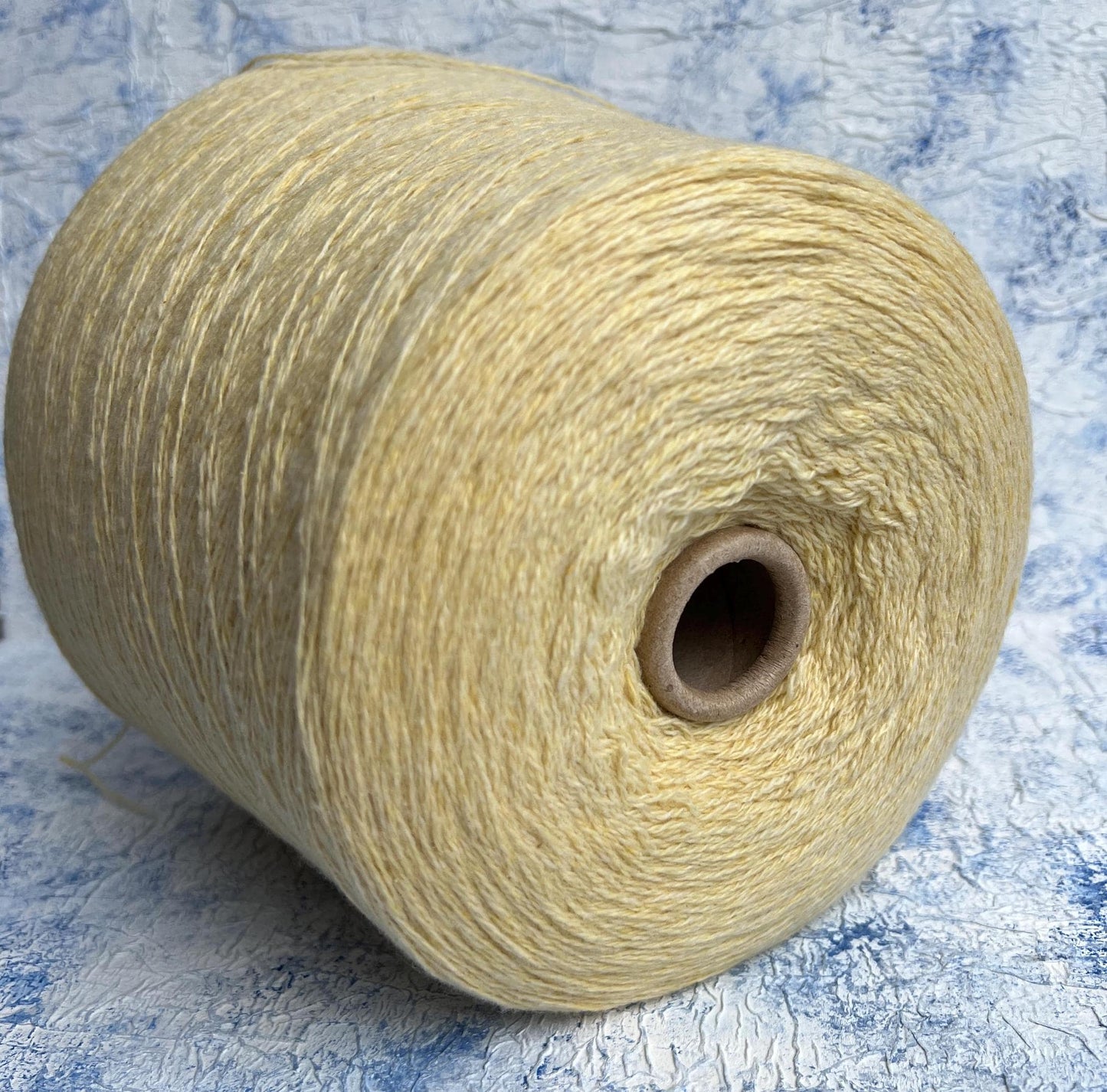 Cashmere yarn 100%, Filpucci yarn on cone, Color-Lemon. Per 100 gr