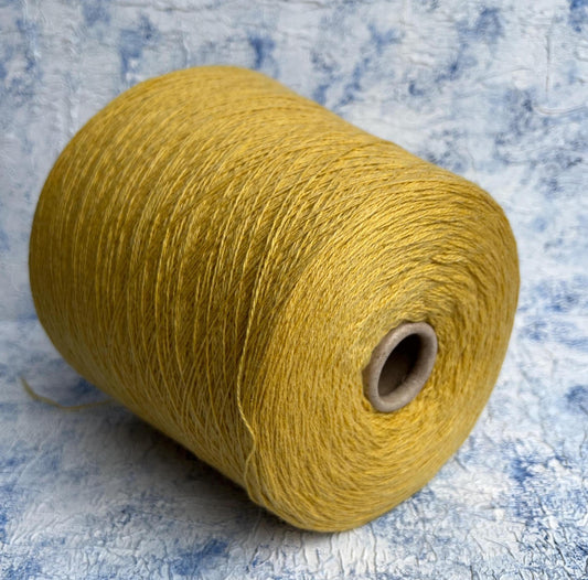 Cashmere Yarn 100%, Filpucci yarn, Yarn for knitting, Color-Yellow