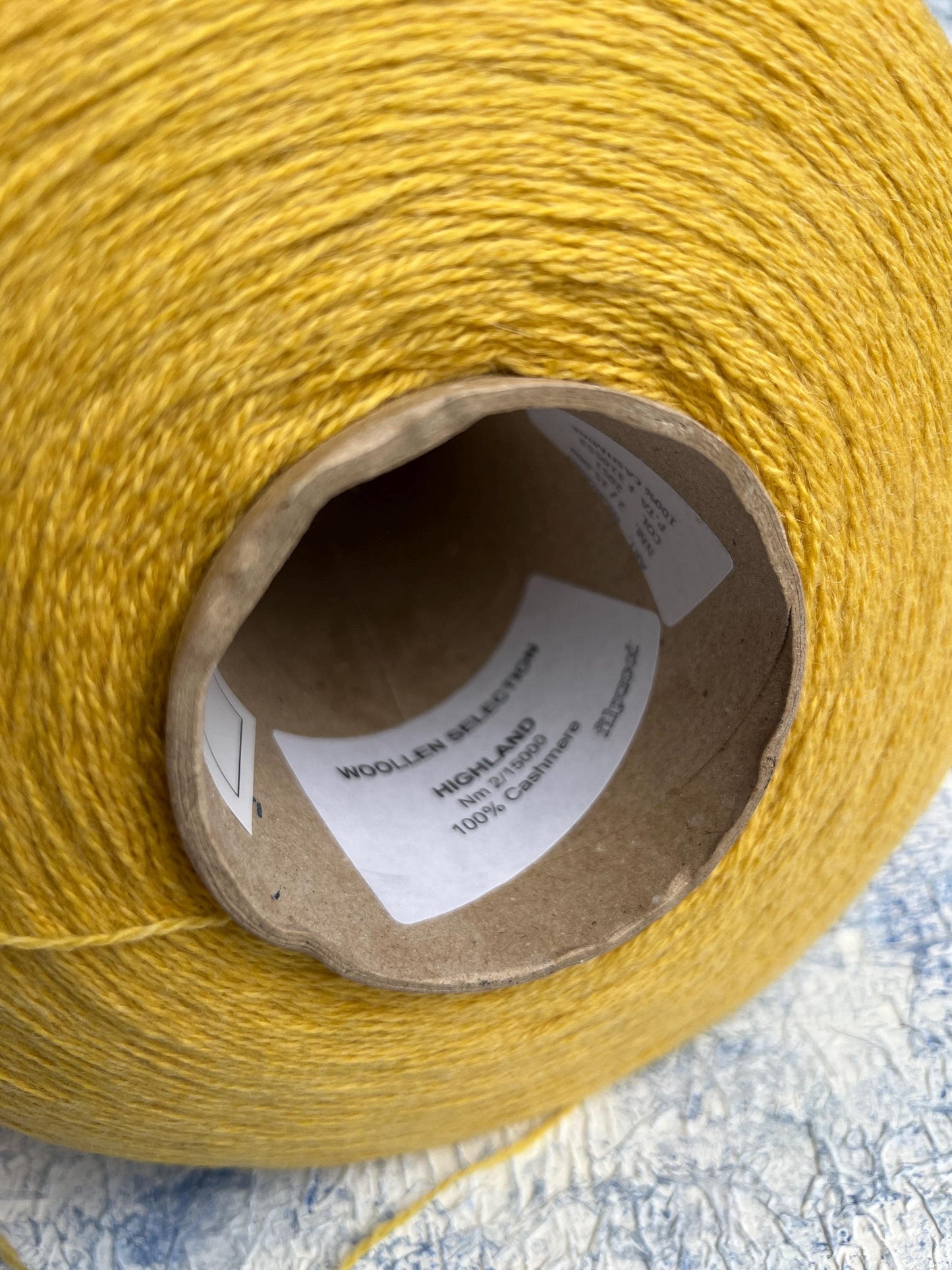 Cashmere Yarn 100%, Filpucci yarn, Yarn for knitting, Color-Yellow