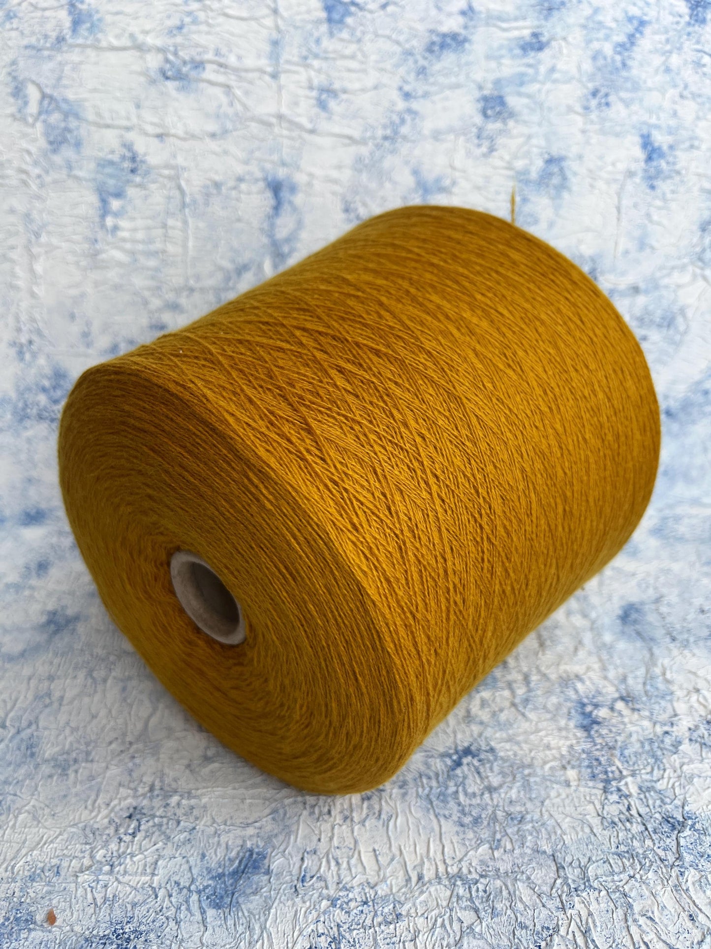 Cashmere yarn 100% for knitting, Loro Piana yarn on cone,Gold. Per 100 gr