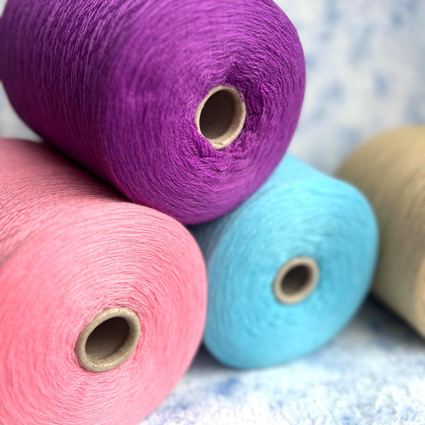 Cashmere Yarn 100%, Loro Piana yarn for knitting, Turchese.Per 100 gr