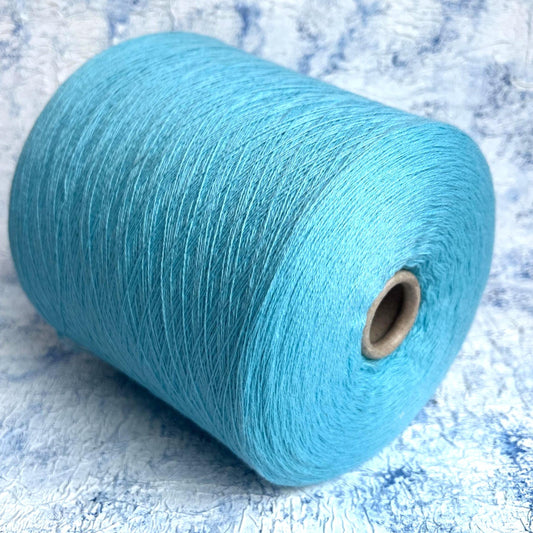 Cashmere Yarn 100%, Loro Piana yarn for knitting, Turchese.Per 100 gr