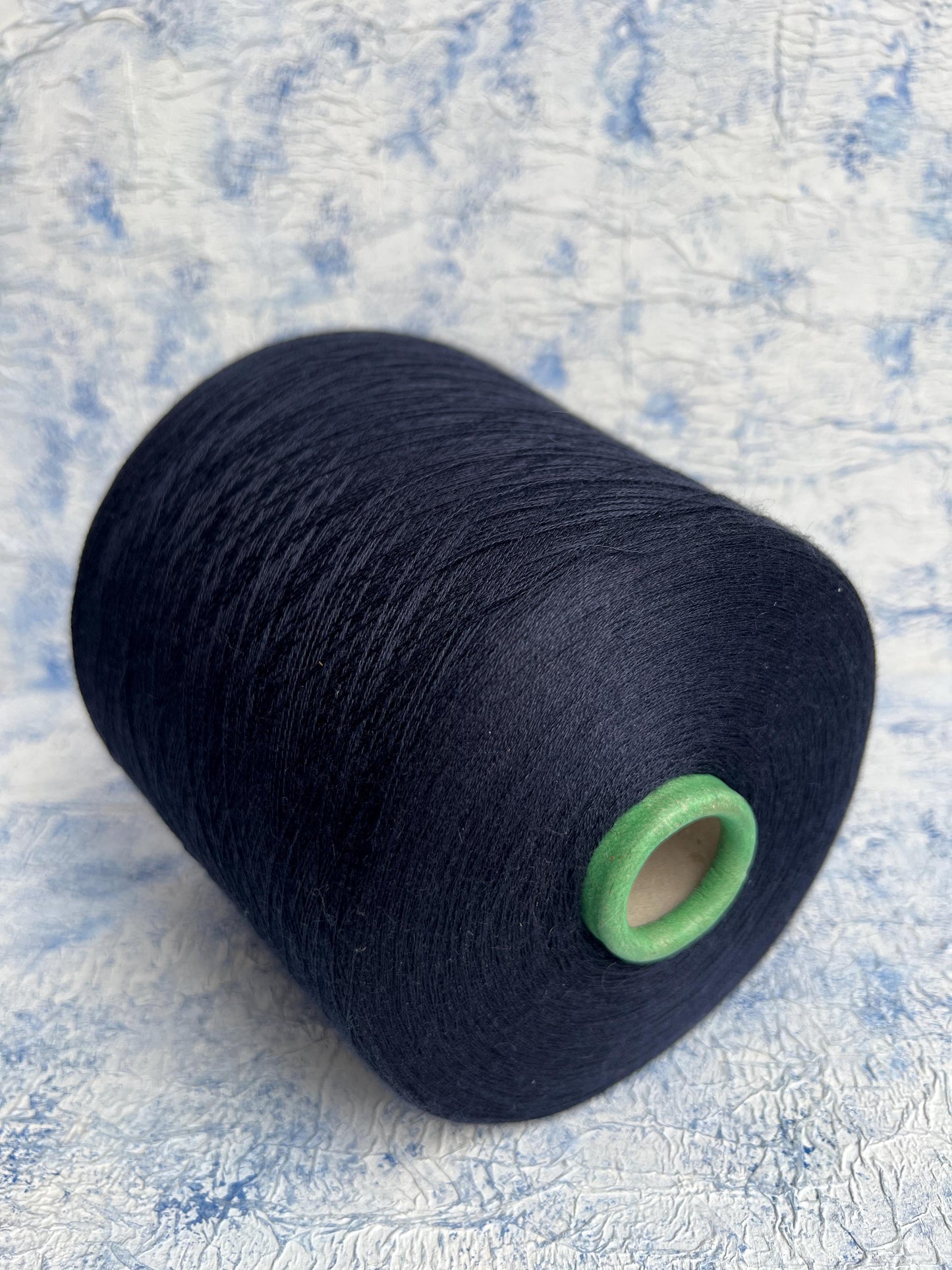 Cashmere 70% & Silk 30% Yarn. Royal yarn by Loro Piana, Color Navy.Per 100 gr