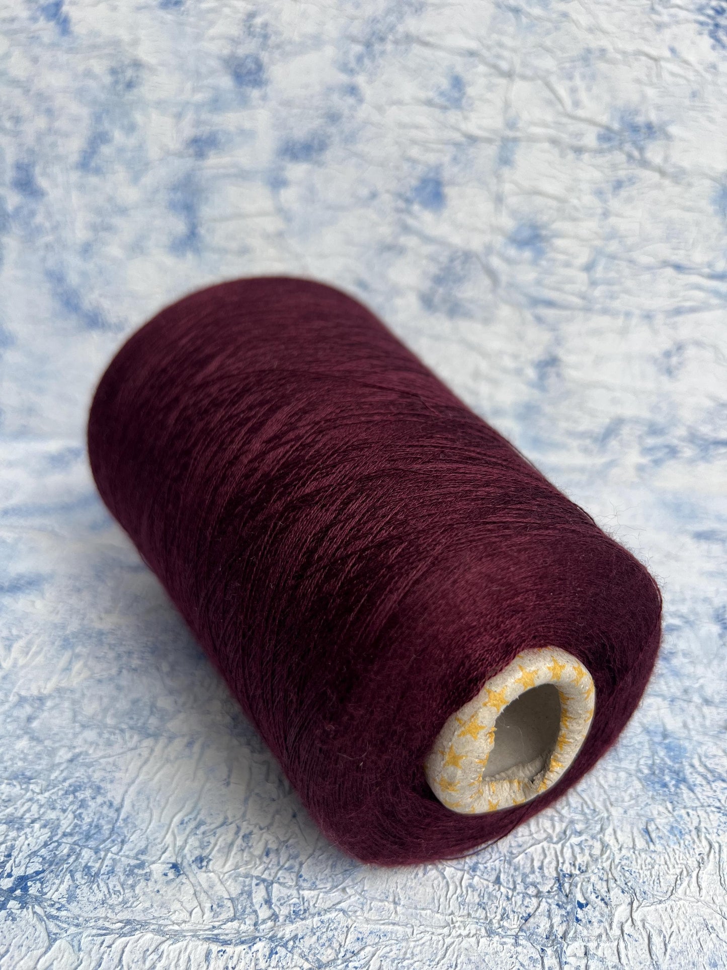 Cashmere 70%&Silk 30% Yarn on Cone,Royal Loro Piana, Color Bordeaux.Per 100 gr