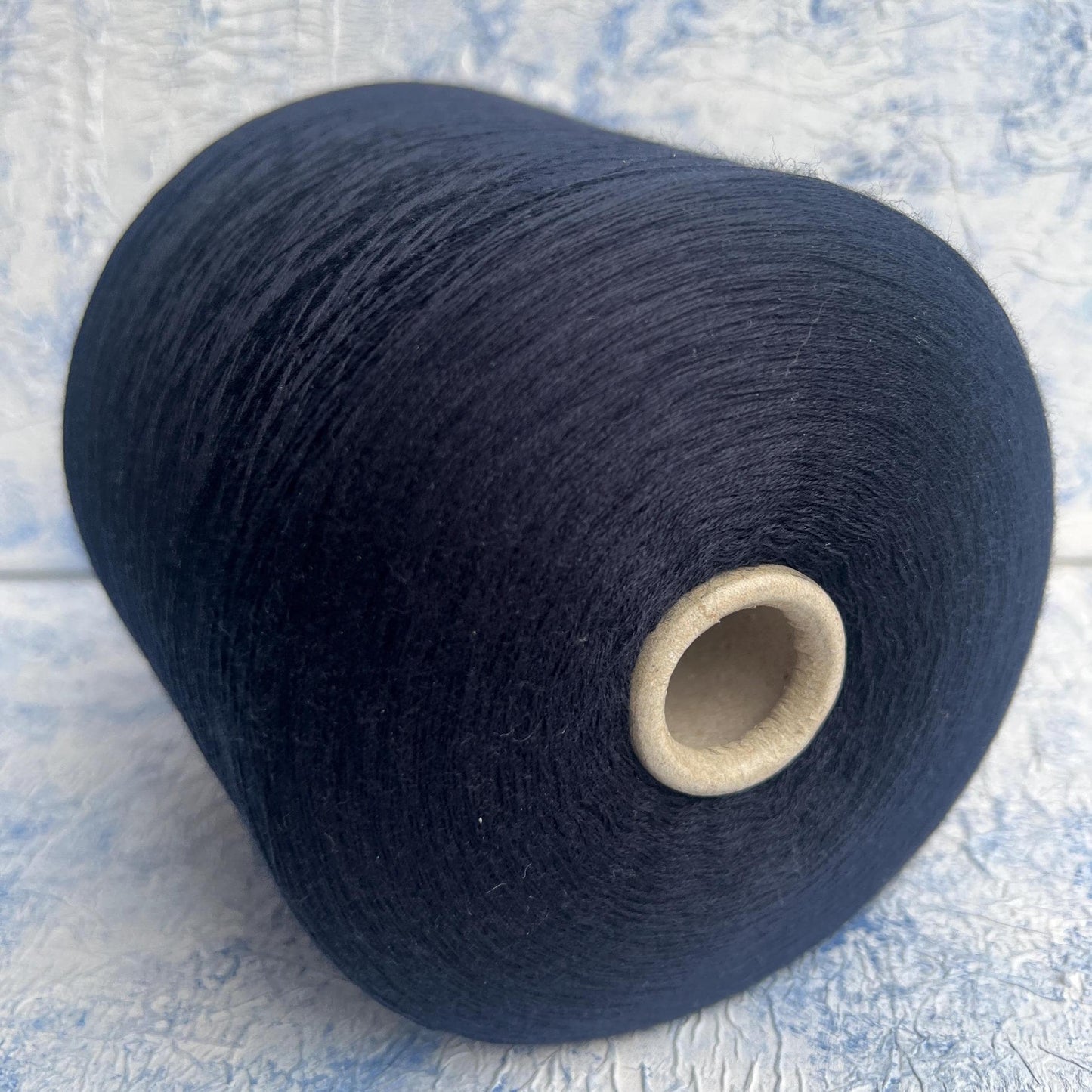 Merino wool yarn 100%, Loro Piana Wish yarn on cone, Blue. Per 100 gr