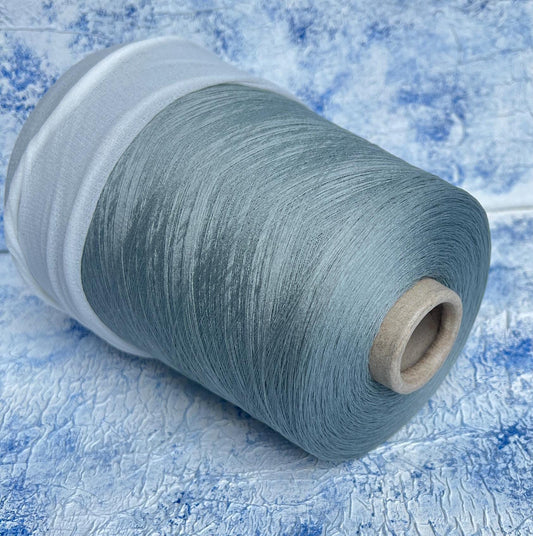 Silk yarn 100%,Pecci yarn for knitting, Color Steel Gray. Per 100 gr