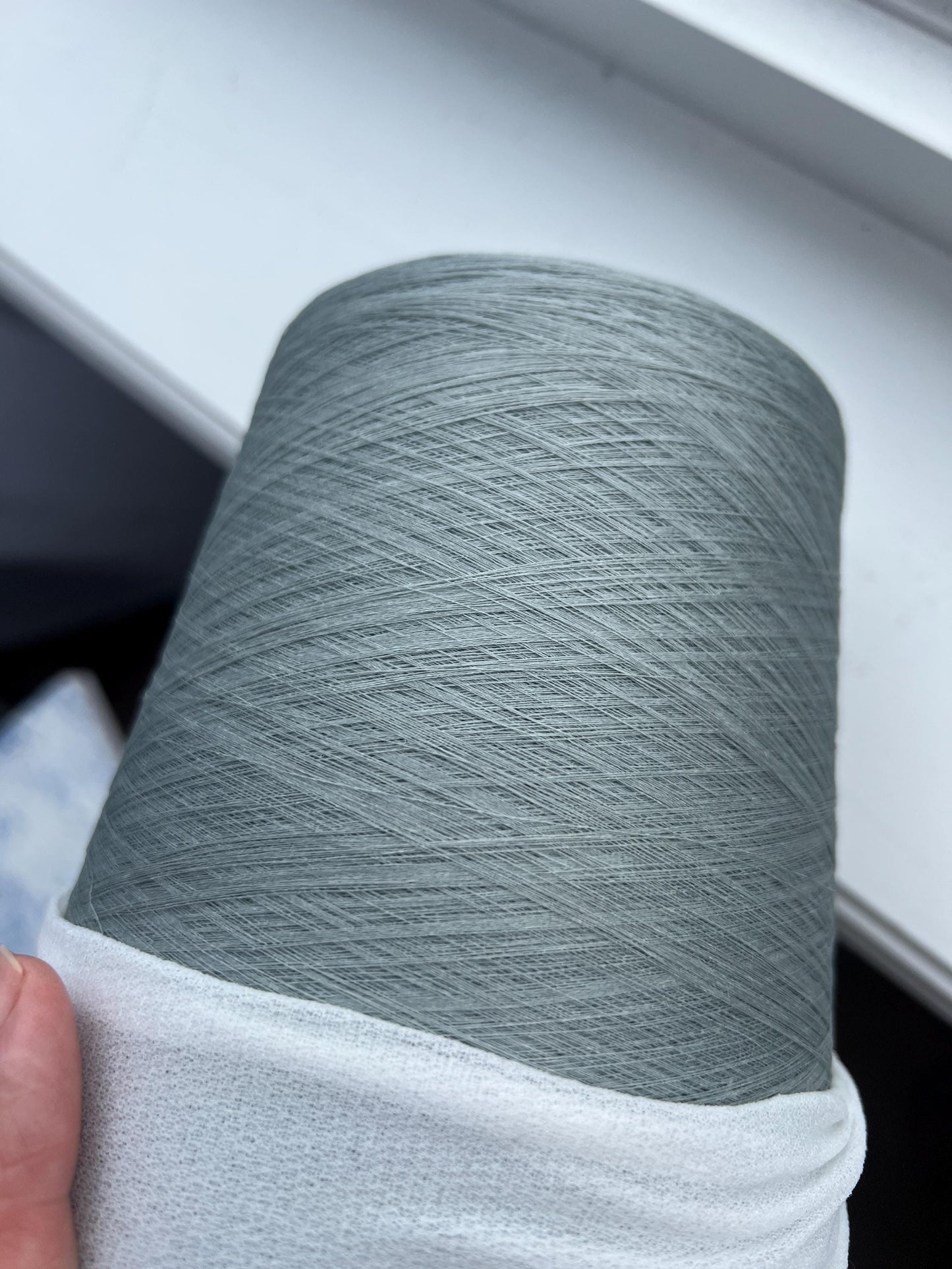 Silk yarn 100%,Pecci yarn for knitting, Color Steel Gray. Per 100 gr
