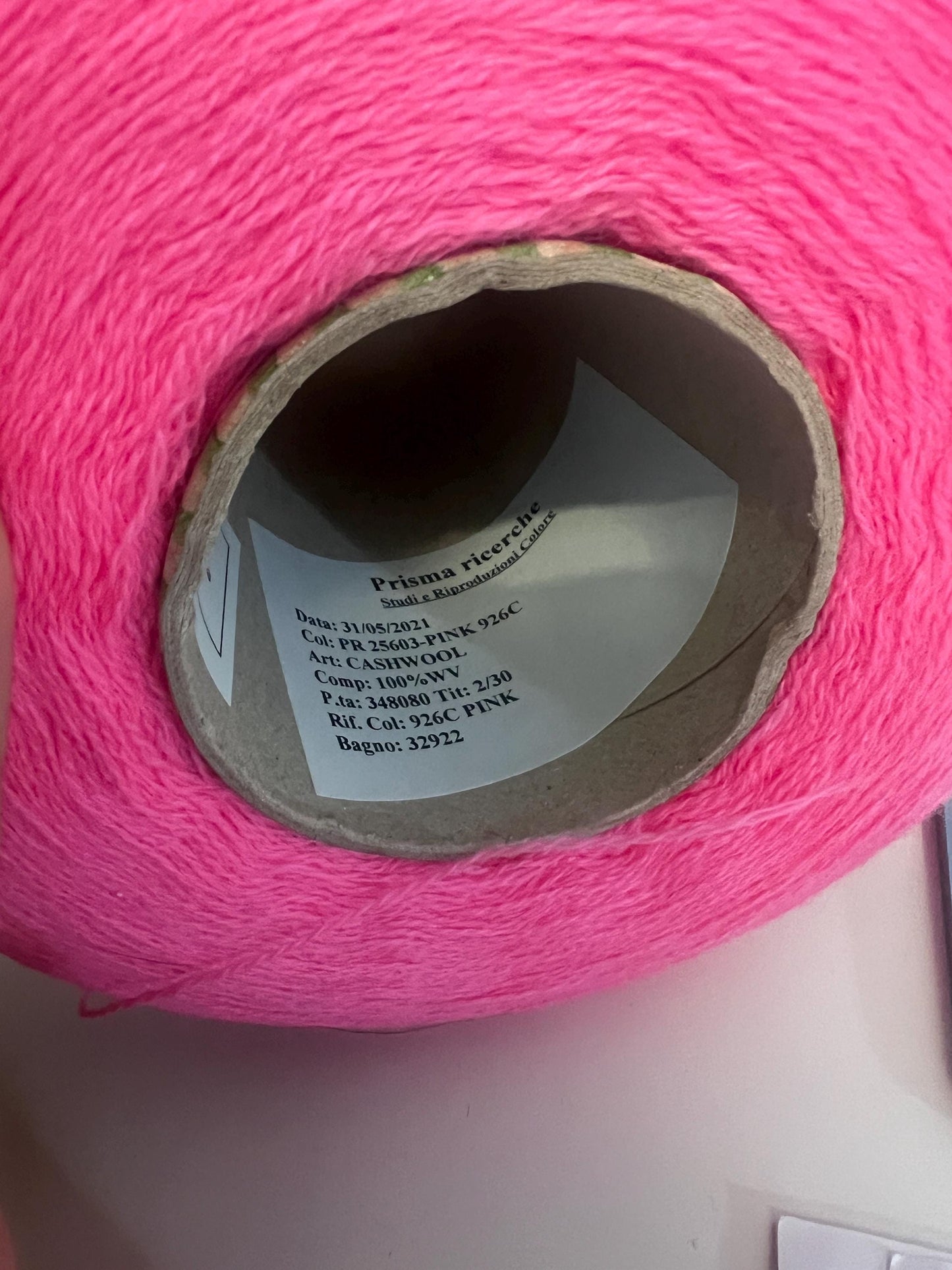 Merino wool yarn 100 %,Cashwool. Prisma Ricerche yarn - Pink. Per 100 gr