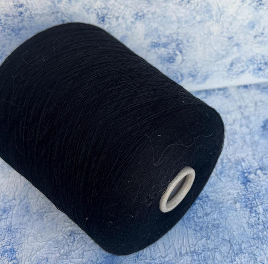 Merino yarn 100 %, Cashwool. Prisma Ricerche yarn - Black. Per 100 gr