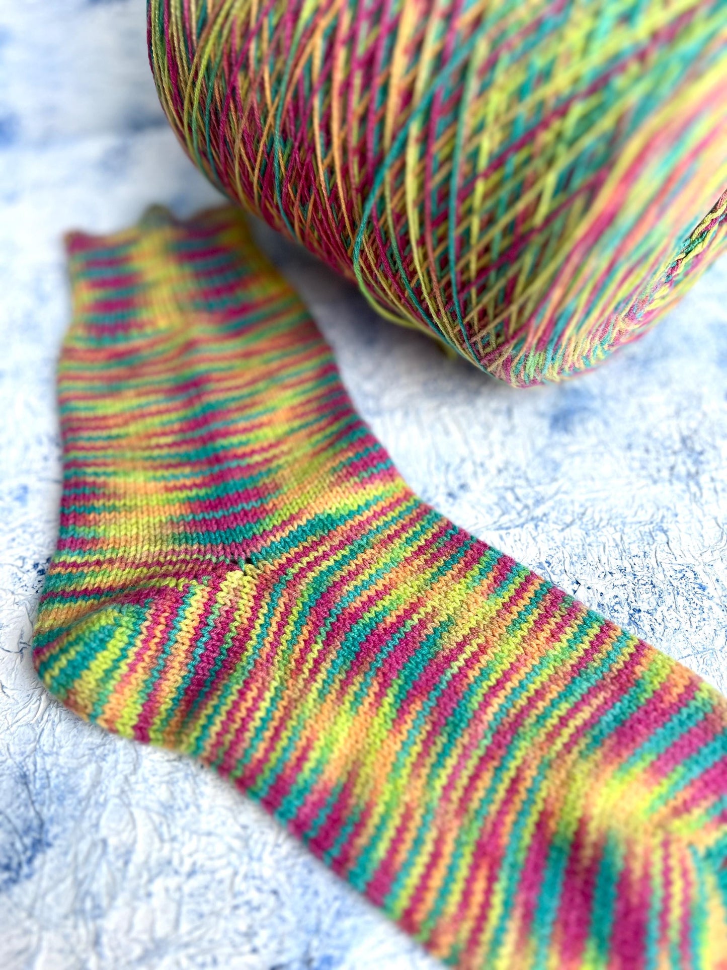 art OLGA, Wool yarn 60%, Polyamide yarn 40%. Color Green&Yellow&Pink.Per 100 gr