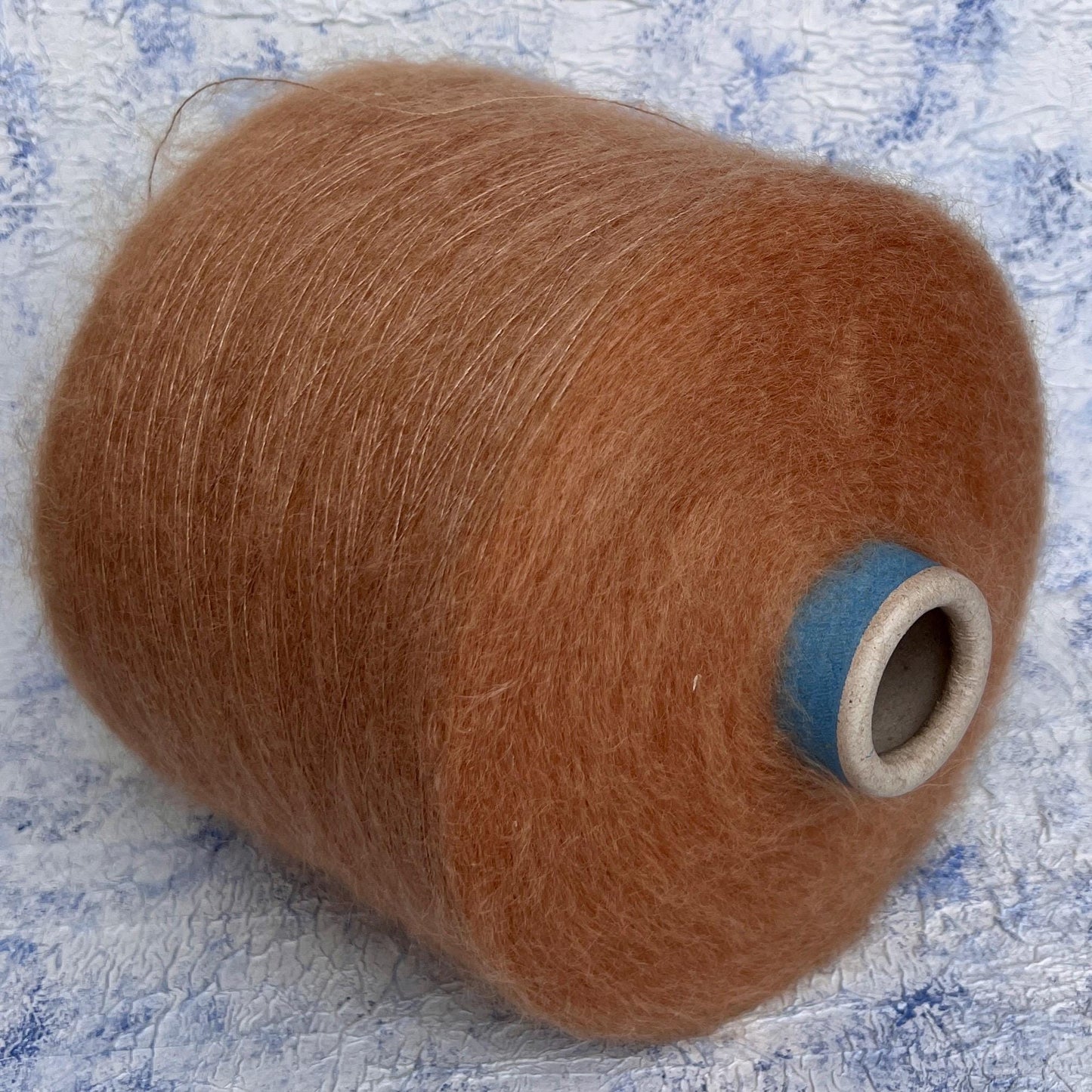 Kid Mohair yarn 70% & Silk yarn 30%, Nm 8.5 - Peach. Per 100 gr
