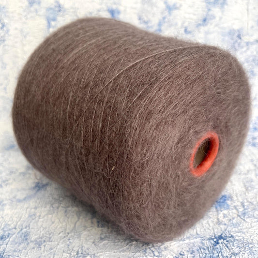 Kid Mohair yarn 75% & Silk yarn 25%. Color-Taupe. Per 100 gr
