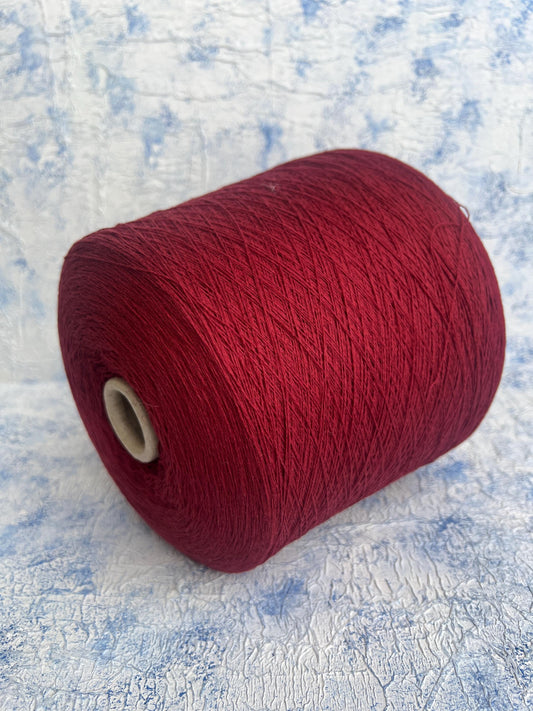 Cashmere yarn 100%, Yarn on Cone, Todd&Duncan - Russet red. Per 100 gr
