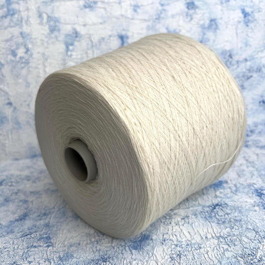 Cashmere yarn 100%, Yarn on Cone, Todd&Duncan - Gesso. Per 100 gr