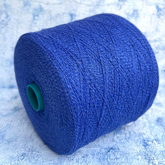 Cashmere yarn 100%, Todd&Duncan.Melange Royal Blue&White.Per 100 gr