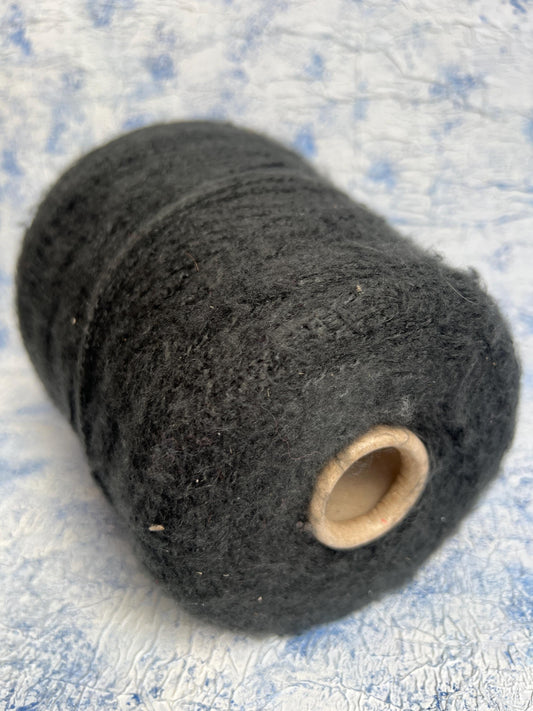 Silk Yarn 100%. Yarn on cone for knitting, Vimar, Color Dark Green. Per 100 gr