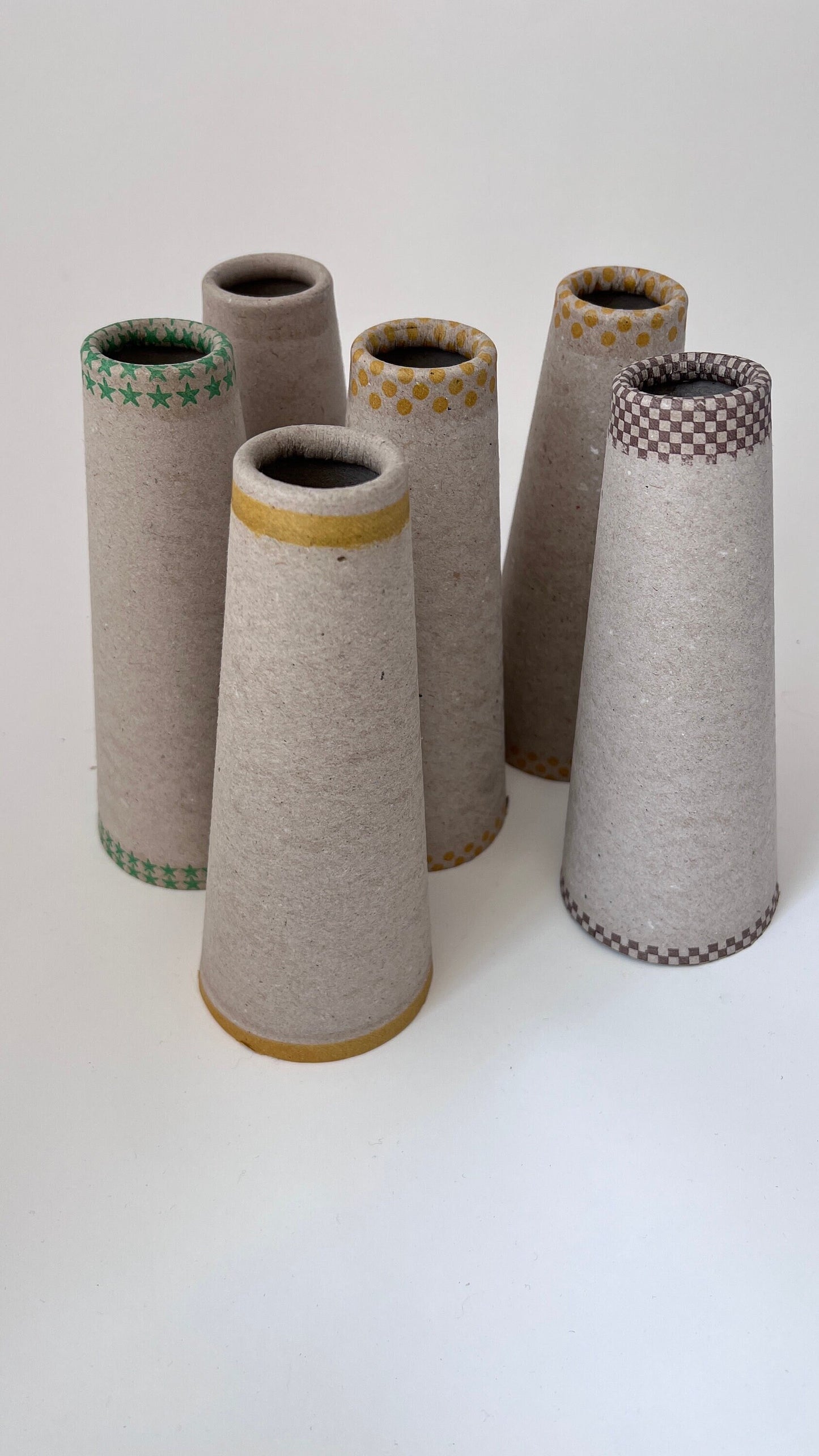 Set of 10 New Cardboard Yarn Cones Multipurpose Cones