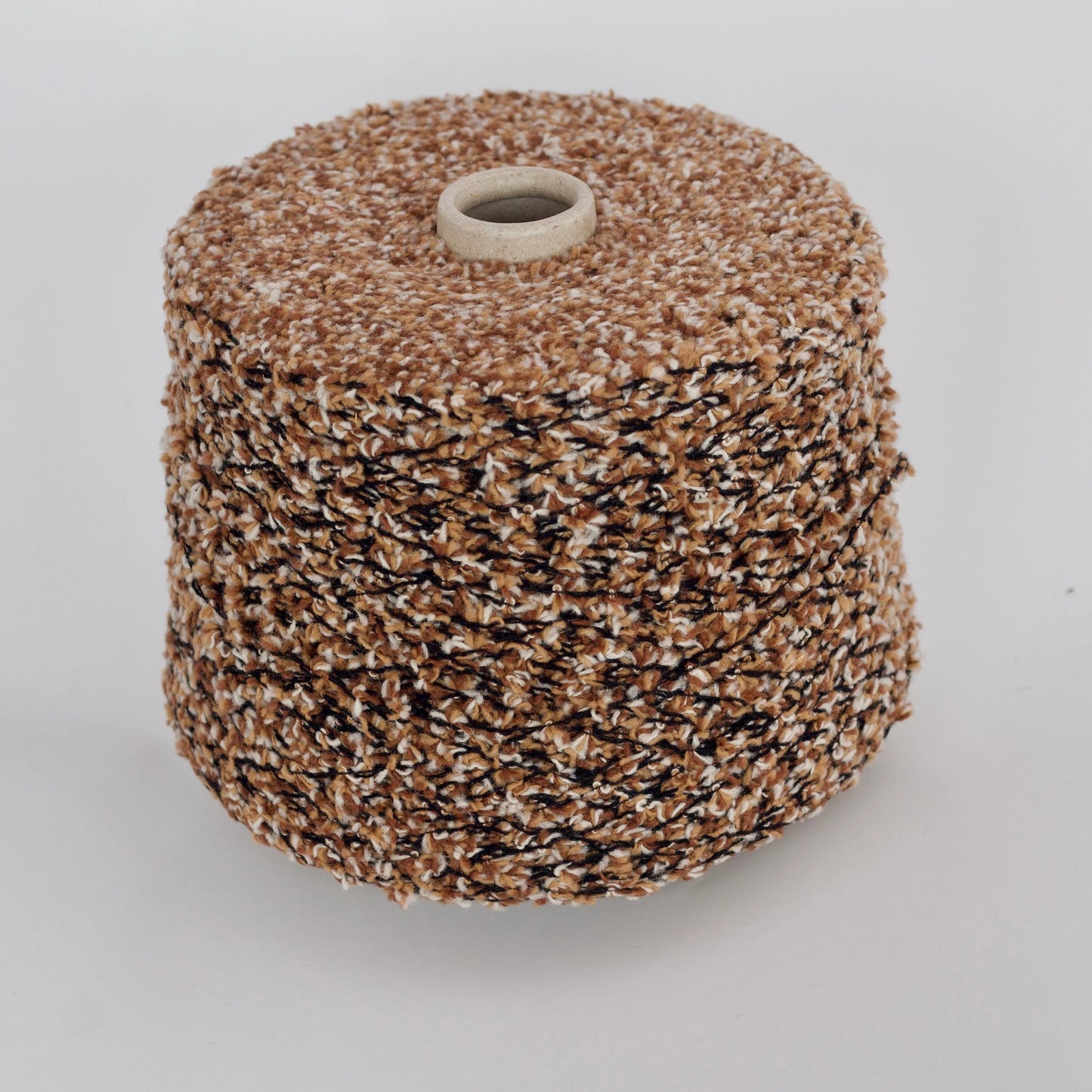Pecorella, Nm 1/28000, 79% WS, 19% PA, 2%, Art: 88861, Wor - boucle brown black, per 100 gr
