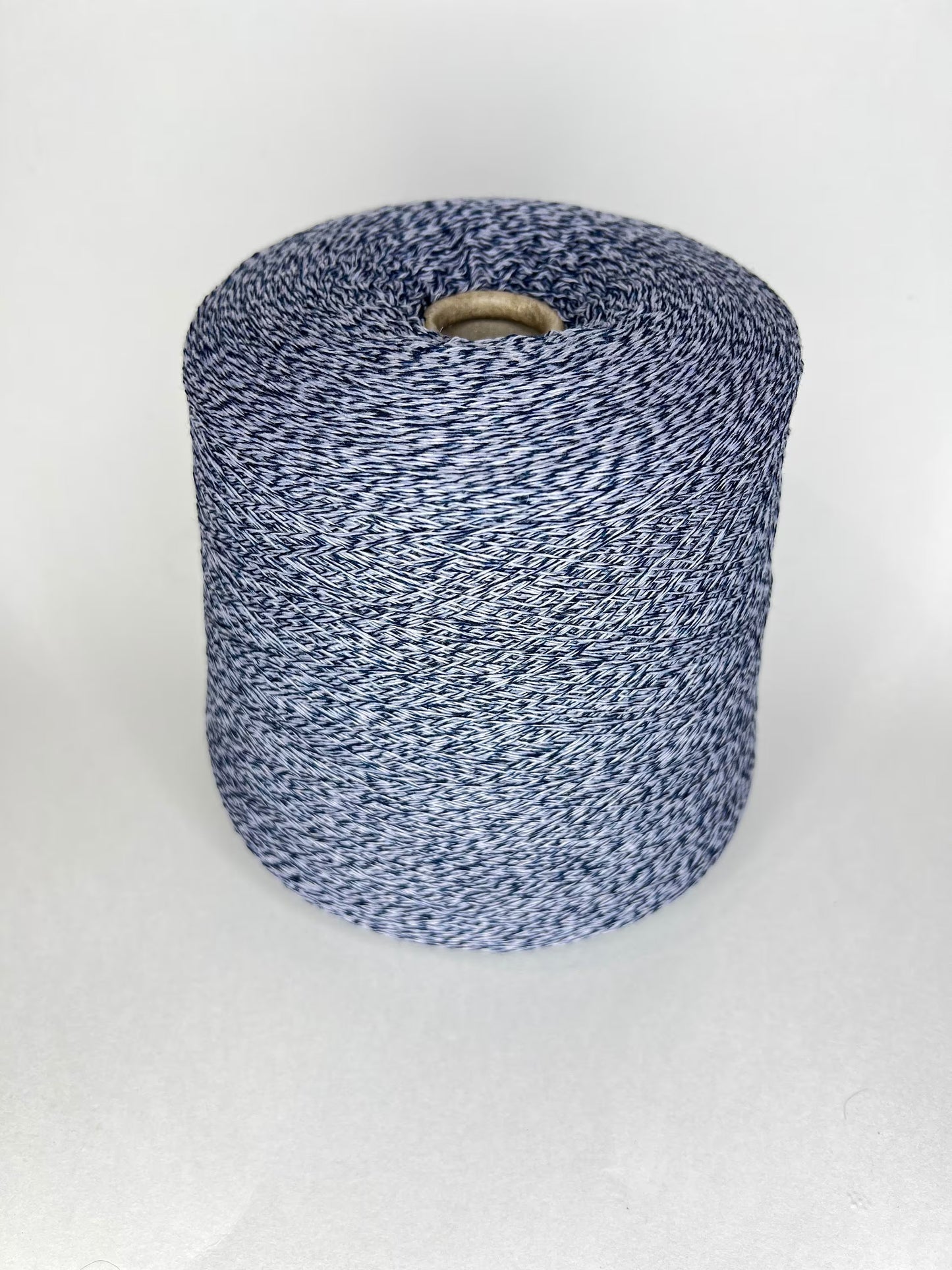 Experience Pure Joy with Soft Wool Cashmere Yarn - Ideal for Weaving, Knitting, and Crocheting Creations! Loro Piana art. MOIRE. Fibre: 90% Merino wool yarn, 10% Cashmere yarn. Yarn Color: white&blue Melange. You can buy this yarn in our yarn store in Canada