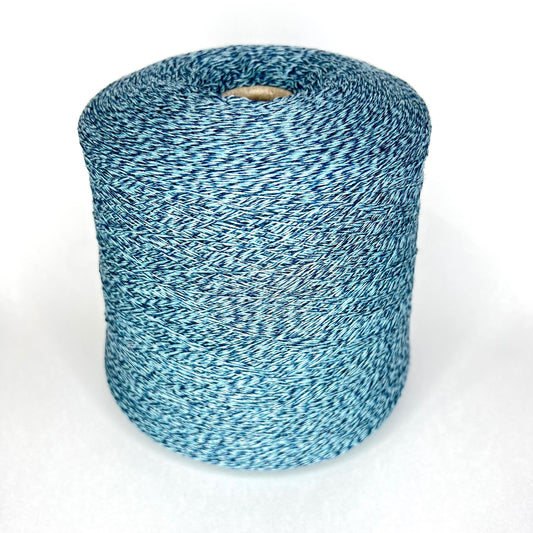 Loro Piana yarn, art. MOIRE. Experience Pure Joy with Soft Wool Cashmere Yarn - Ideal for Weaving, Knitting and Crocheting Creations! Fibre: 90% Merino Wool Yarn, 10% Cashmere yarn. Yarn Color: white&light blue Melange. Merino wool yarn from Italy. Introducing our luxurious soft wool cashmere blend in our Yarn Store