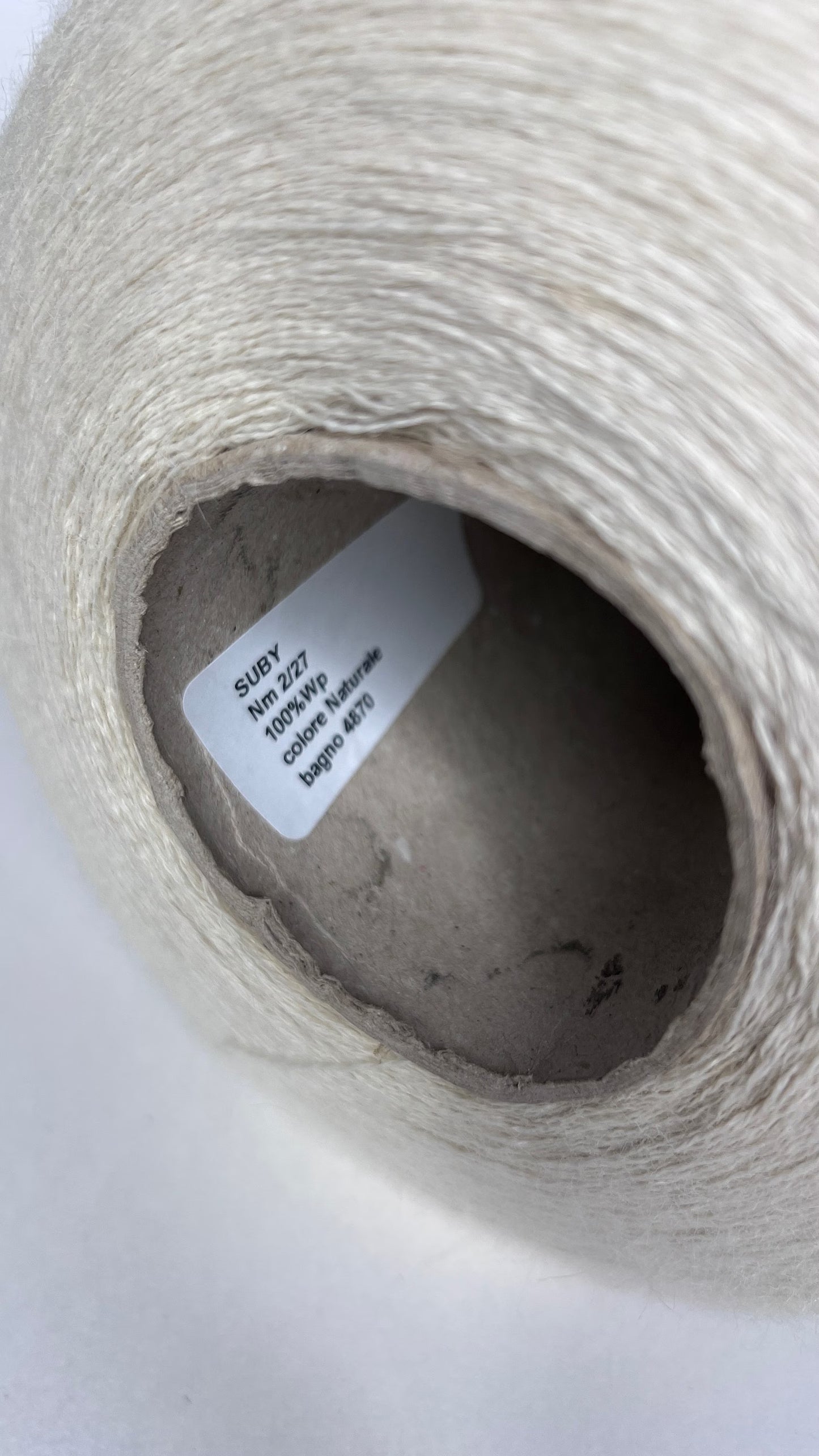 Alpaca Yarn 100%, Alpaca yarn on a cone. Filitaly SUBY,colore Naturale, per 100 gr