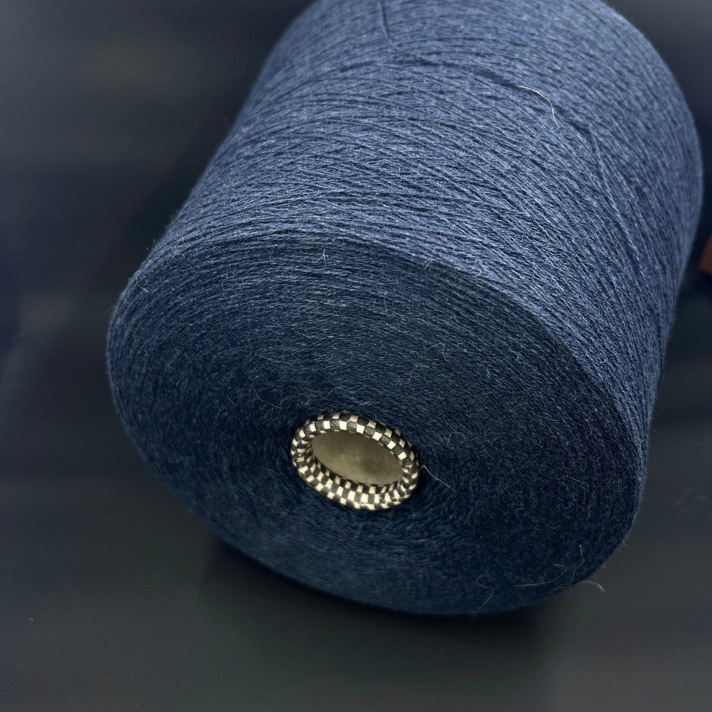 Cashmere 100%, Nm 2/28, Cariaggi-PCKA000, Color-MidnightBlue, per 100 gr. Italian Fine Yarn, yarn on cone, Hand Knitting, Machine Knitting, Cone Yarn