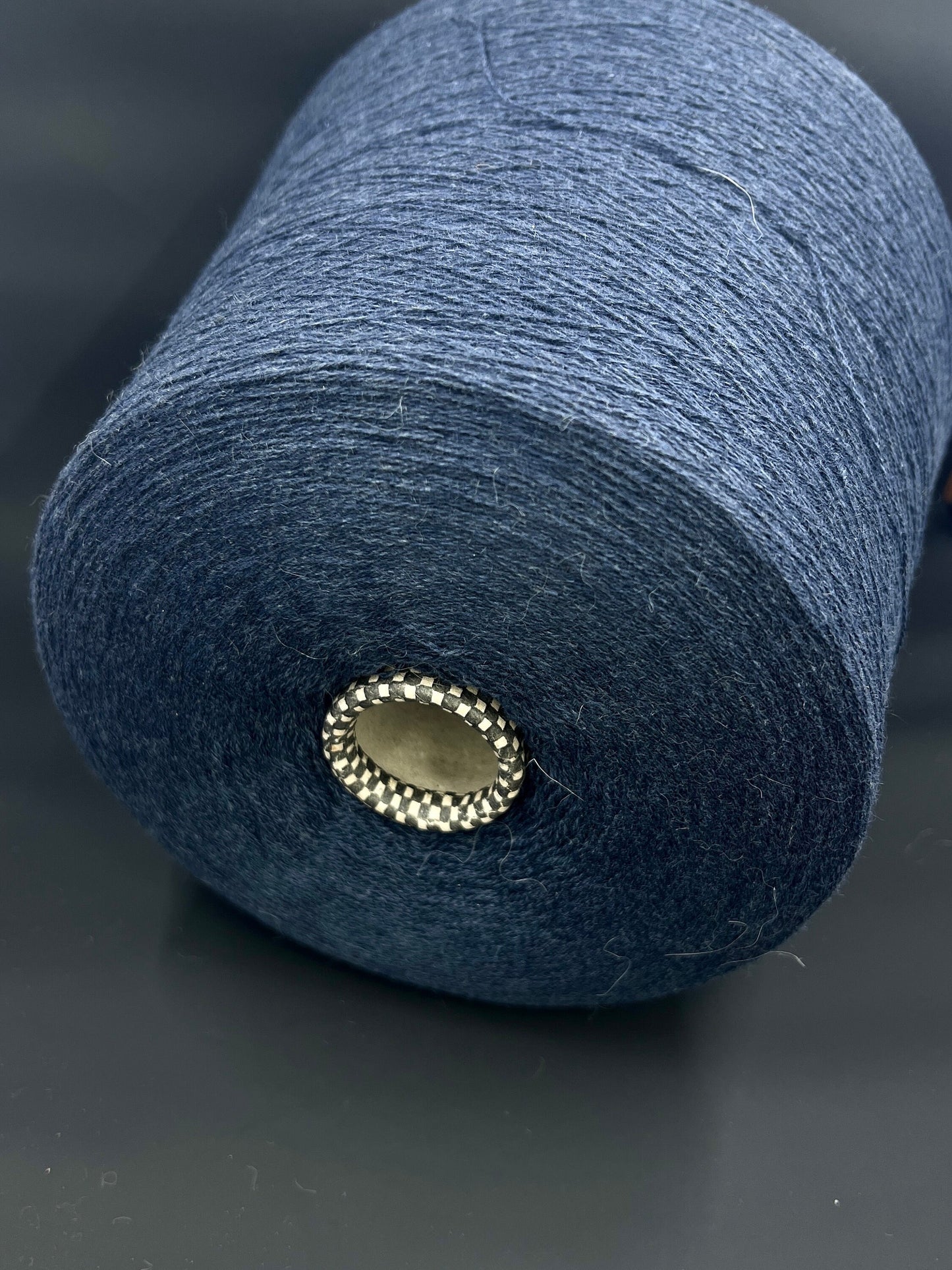 Cashmere 100%, Nm 2/28, Cariaggi-PCKA000, Color-MidnightBlue, per 100 gr. Italian Fine Yarn, yarn on cone, Hand Knitting, Machine Knitting, Cone Yarn