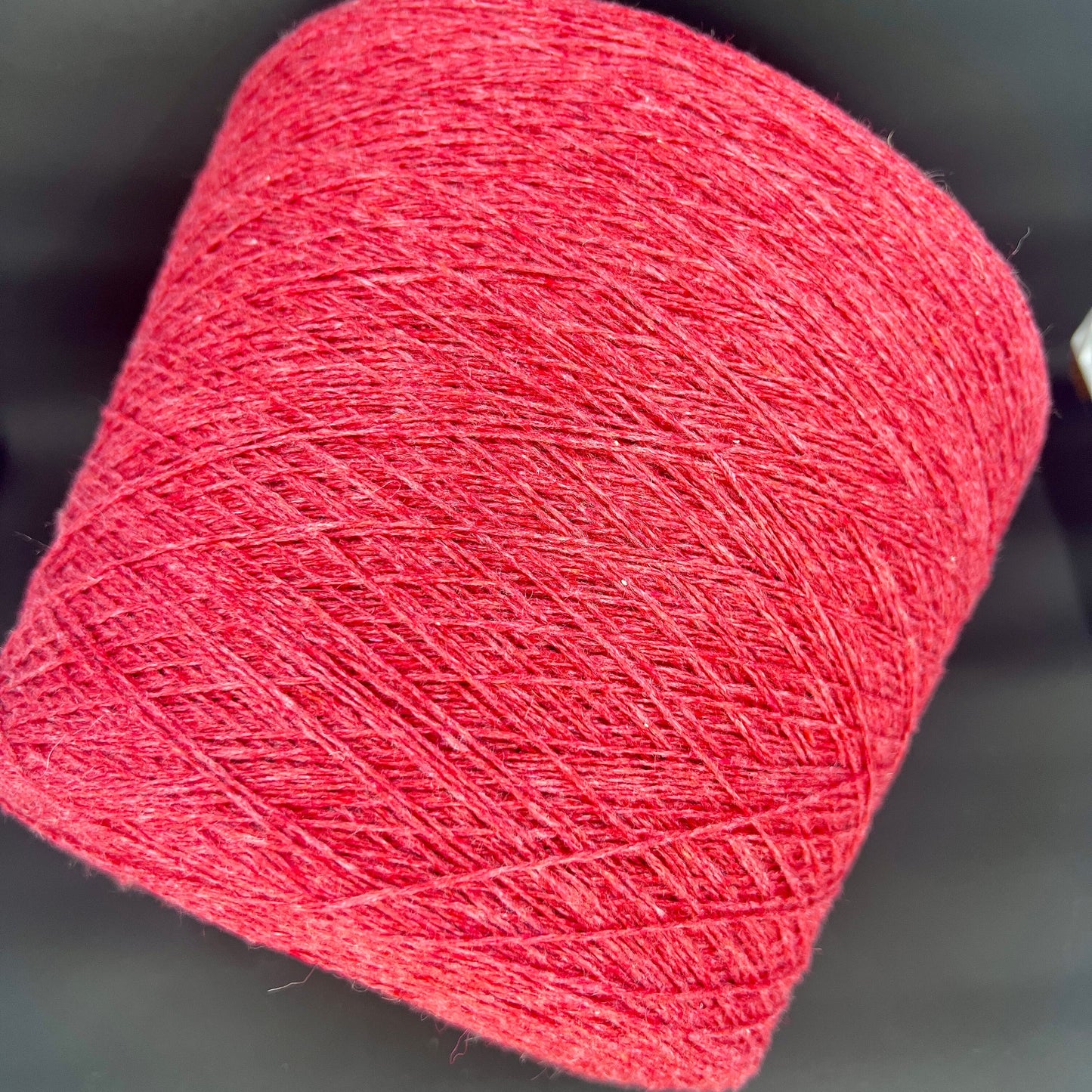 Cashmere 100%, Coarsehair 2/11, Loro Piana-C003 999, Color Red, per 100 gr. Italian Fine Yarn, yarn on cone, Hand Knitting, Machine Knitting, Cone Yarn