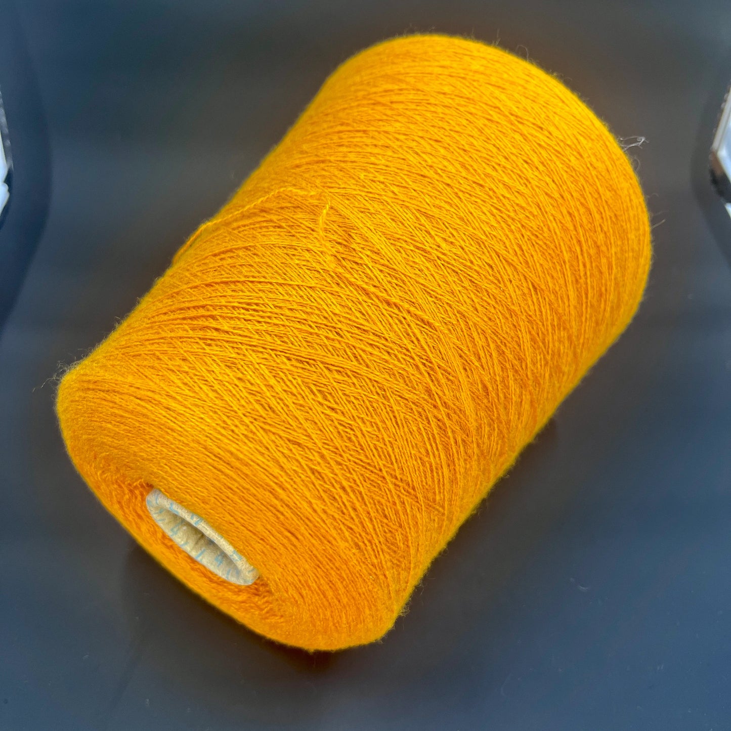 Cashmere 100%, 2/28, Cariaggi, Orange, per 100 gr. Italian Fine Yarn, yarn on cone, Hand Knitting, Machine Knitting, Cone Yarn