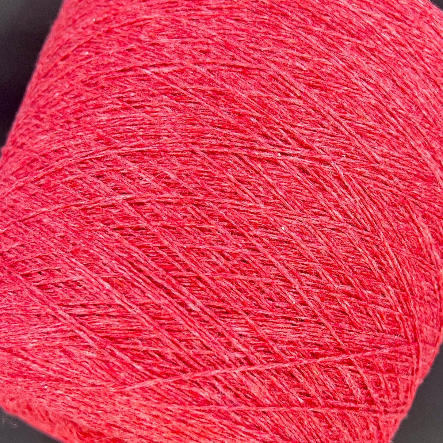 Cashmere 100%, Coarsehair 2/11, Loro Piana-C003 999, Color Red, per 100 gr. Italian Fine Yarn, yarn on cone, Hand Knitting, Machine Knitting, Cone Yarn
