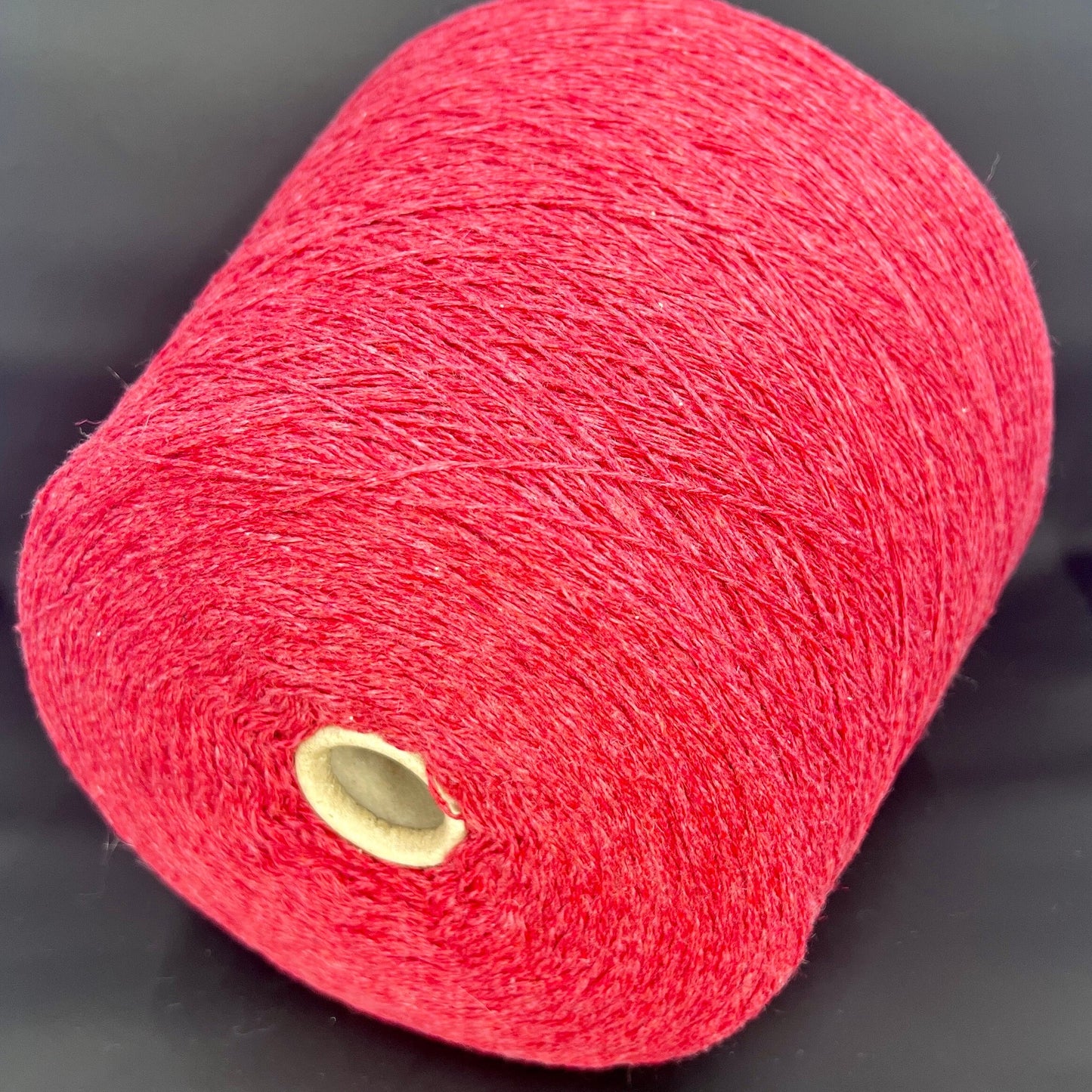 Cashmere 100%, Coarsehair 2/11, Loro Piana-C003 999, Color Red, per 100 gr. Italian Fine Yarn, yarn on cone, Hand Knitting, Machine Knitting, Cone Yarn